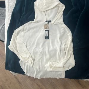NWT waffle knit pullover hoodie